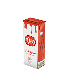 شیر توت فرنگی استریل